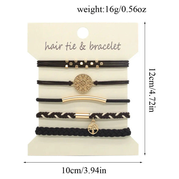 Dual Purpose Hair Tie Bracelet Sets