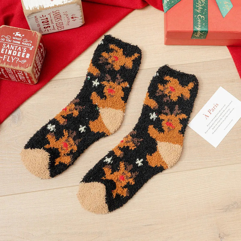 Set of 6 Comfy Christmas Socks