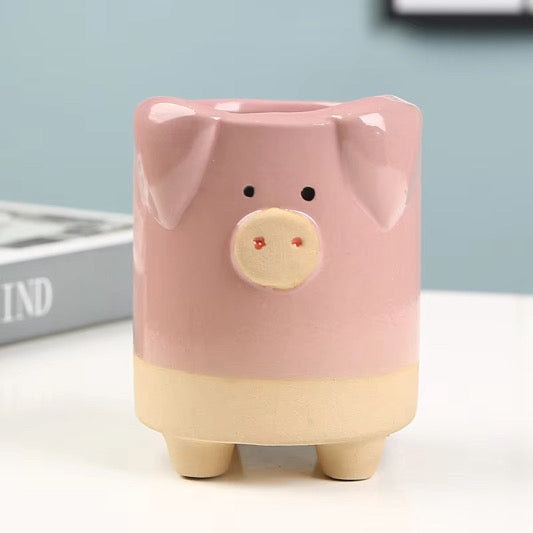 Animal Friends Ceramic Pot
