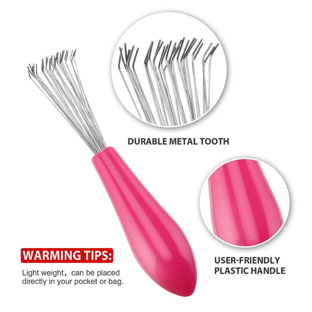 2 Piece Hair Brush Cleaning Tool Set