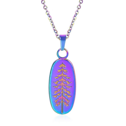 Trendy Tree of Chic Stainless Steel Necklace