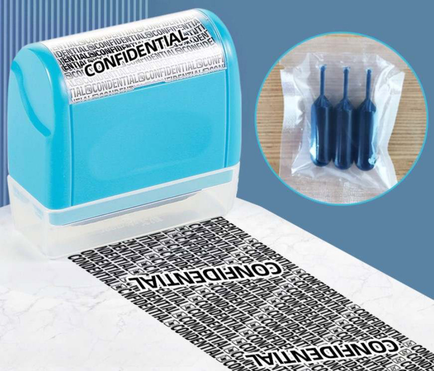 Identity Theft Roller Stamp