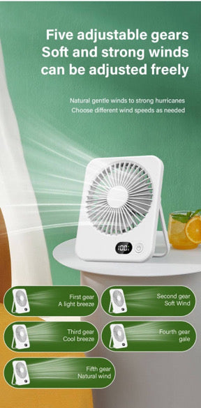 5 Speed Portable Fan Companion