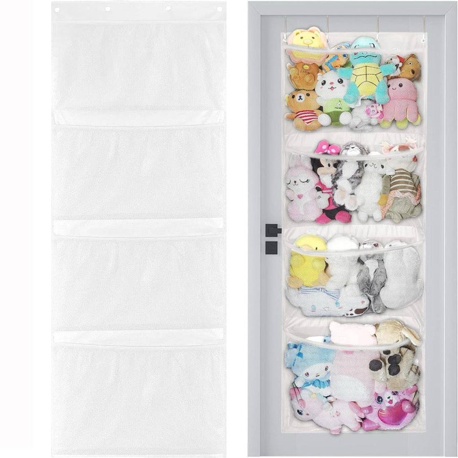 Over the door stuff animal organizer