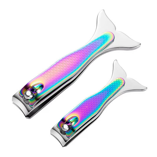 2 Piece Mermaid Nail Clipper Set