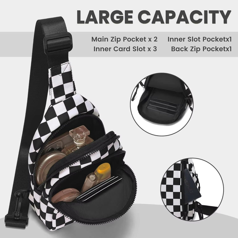 In Check Checkered Crossbody
