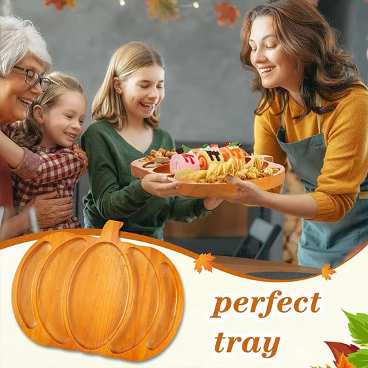 Pass The Pumpkin Pumpkin Serving Tray