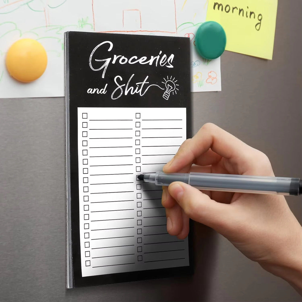 Magnetic Notepad And Pen Holder Bundle