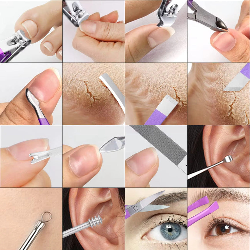 16 PieceFoldable Manicure Set