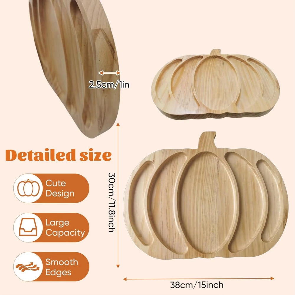 Pass The Pumpkin Pumpkin Serving Tray