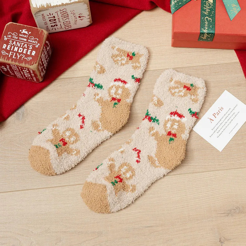 Set of 6 Comfy Christmas Socks