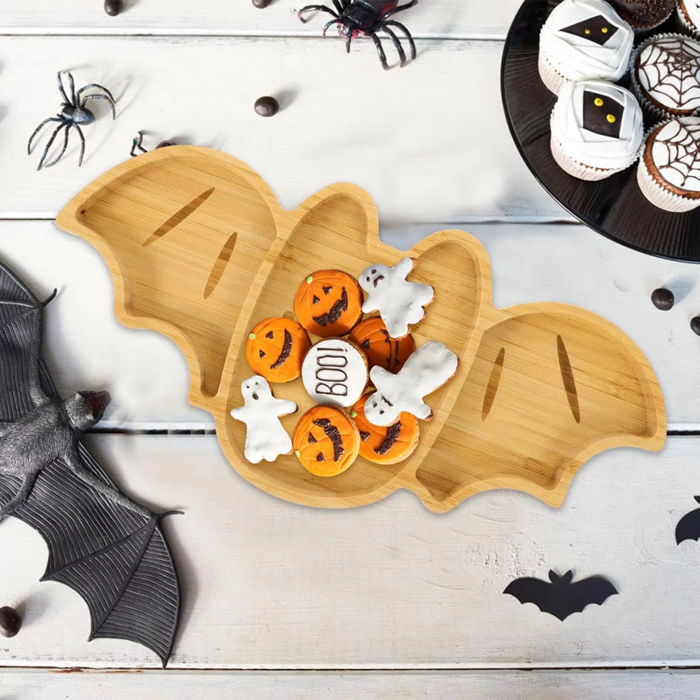 Bats & Bites Halloween Bat Serving Platter