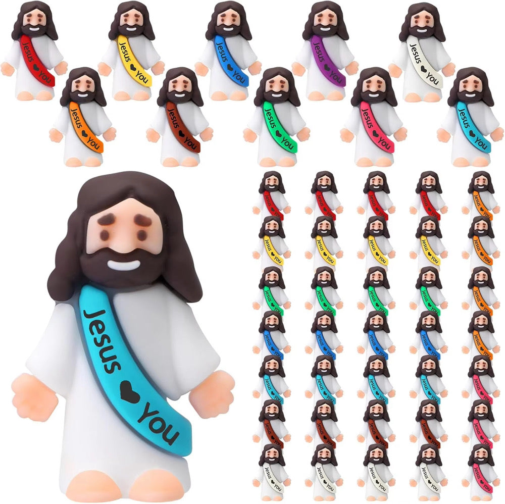50 Piece Jesus Loves You Figures