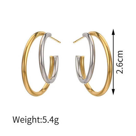 Mixed Metal Earrings