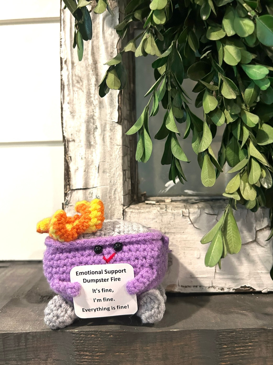 Crochet Dumpster Fire
