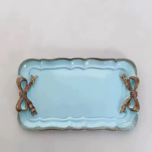 OPEN Bow Accent Trinket Tray