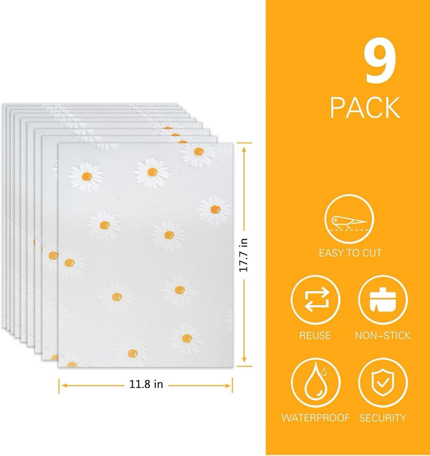 Printed 9 Pack Refrigerator Liners