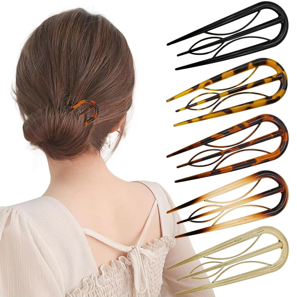 5 Piece French Hair Clip Set