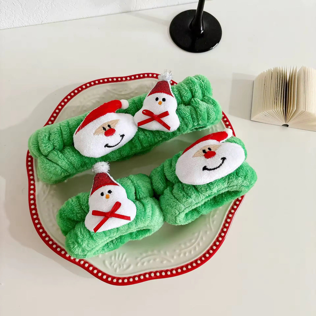 3 Piece Christmas Headband And Wristband Set