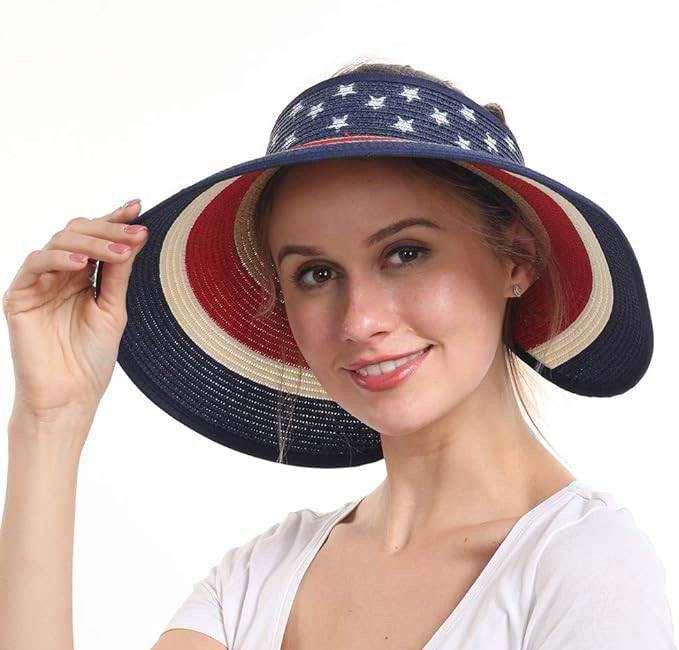 Foldable Patriotic Visor