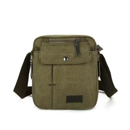 Canvas Messenger Tote Bag