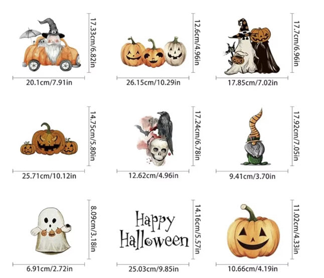 Halloween Window Cling Set