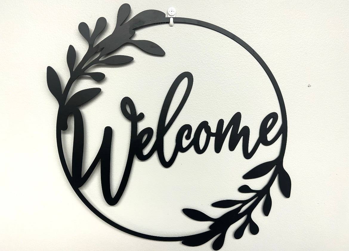 Metal Welcome Sign