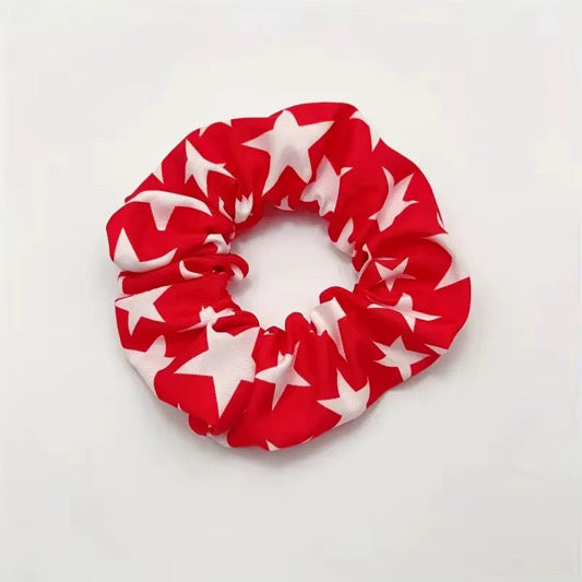 4 Piece Patriotic Scrunchie Set.