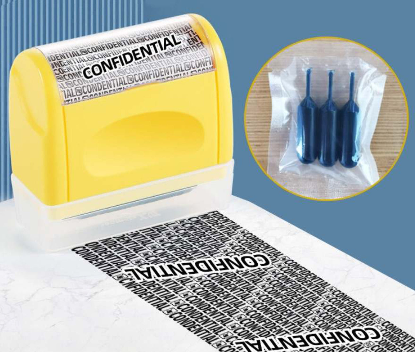 Identity Theft Roller Stamp