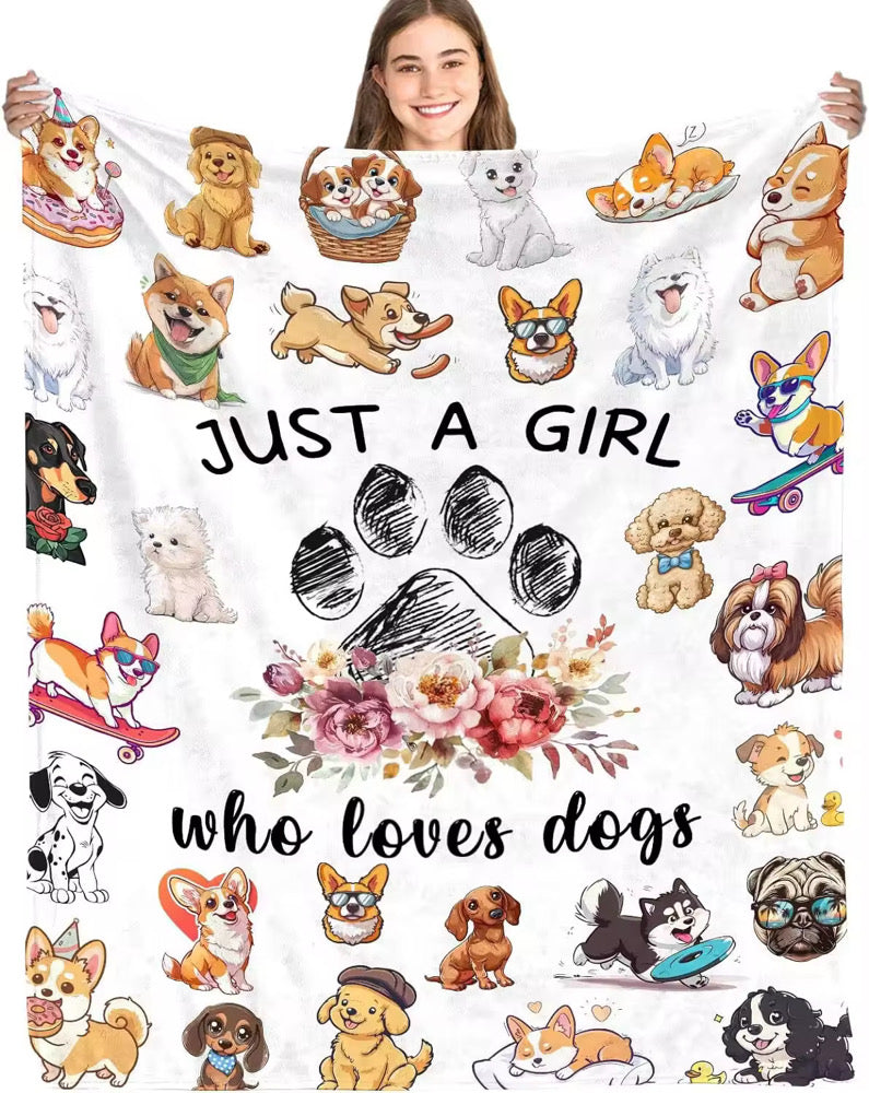 Snuggle Up Dog Themed Blankets