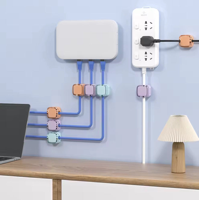 6 Pack Adhesive Cord Organizer