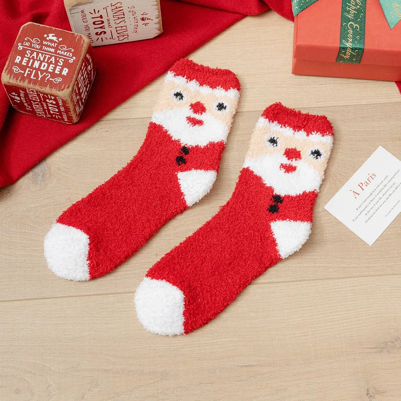 Set of 6 Comfy Christmas Socks