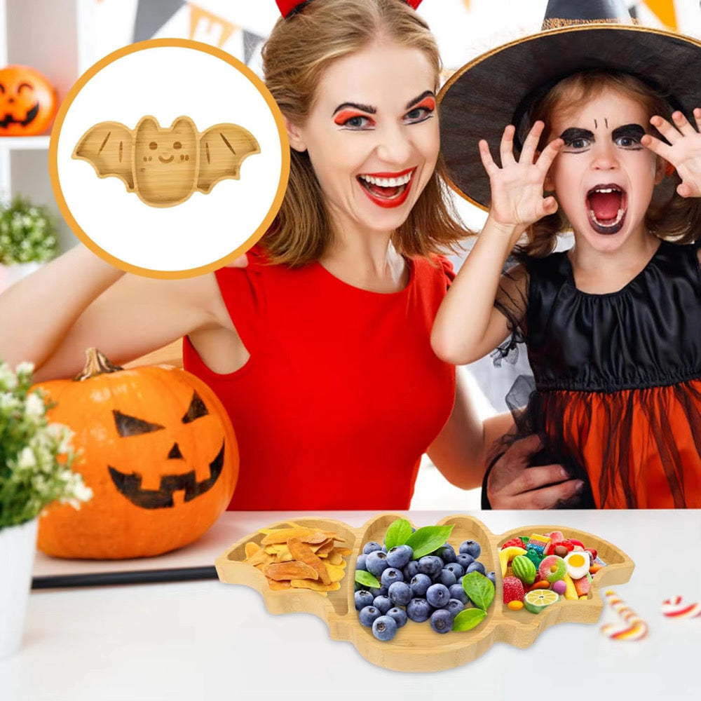 Bats & Bites Halloween Bat Serving Platter