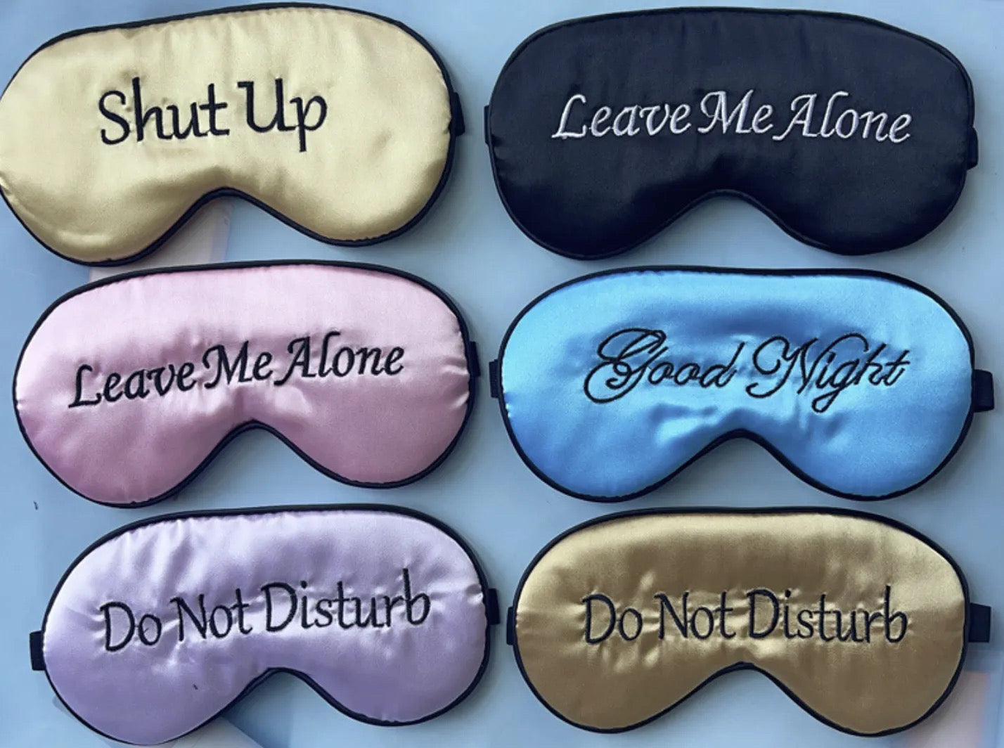 Funny 6 Piece Sleep Mask Set