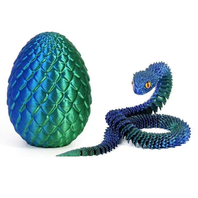 OPEN Lil’ Slither The 3D Printed Snake And Egg