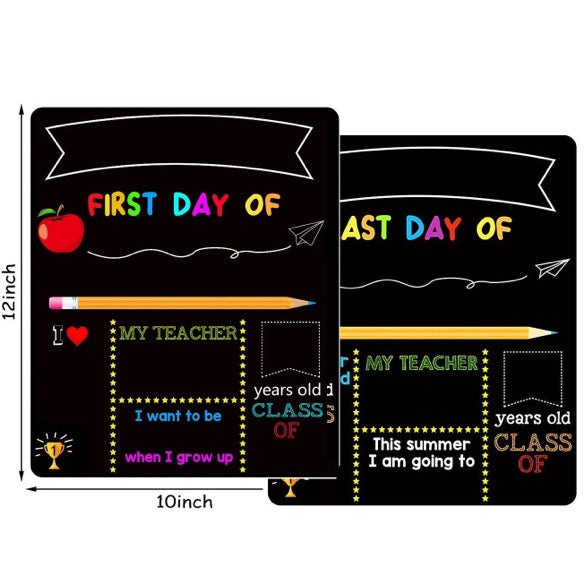 First Day Last Day of School Chalk Boards