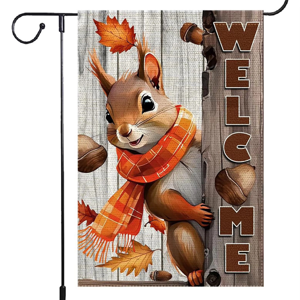 Seasonal Fall Themed Garden Flags