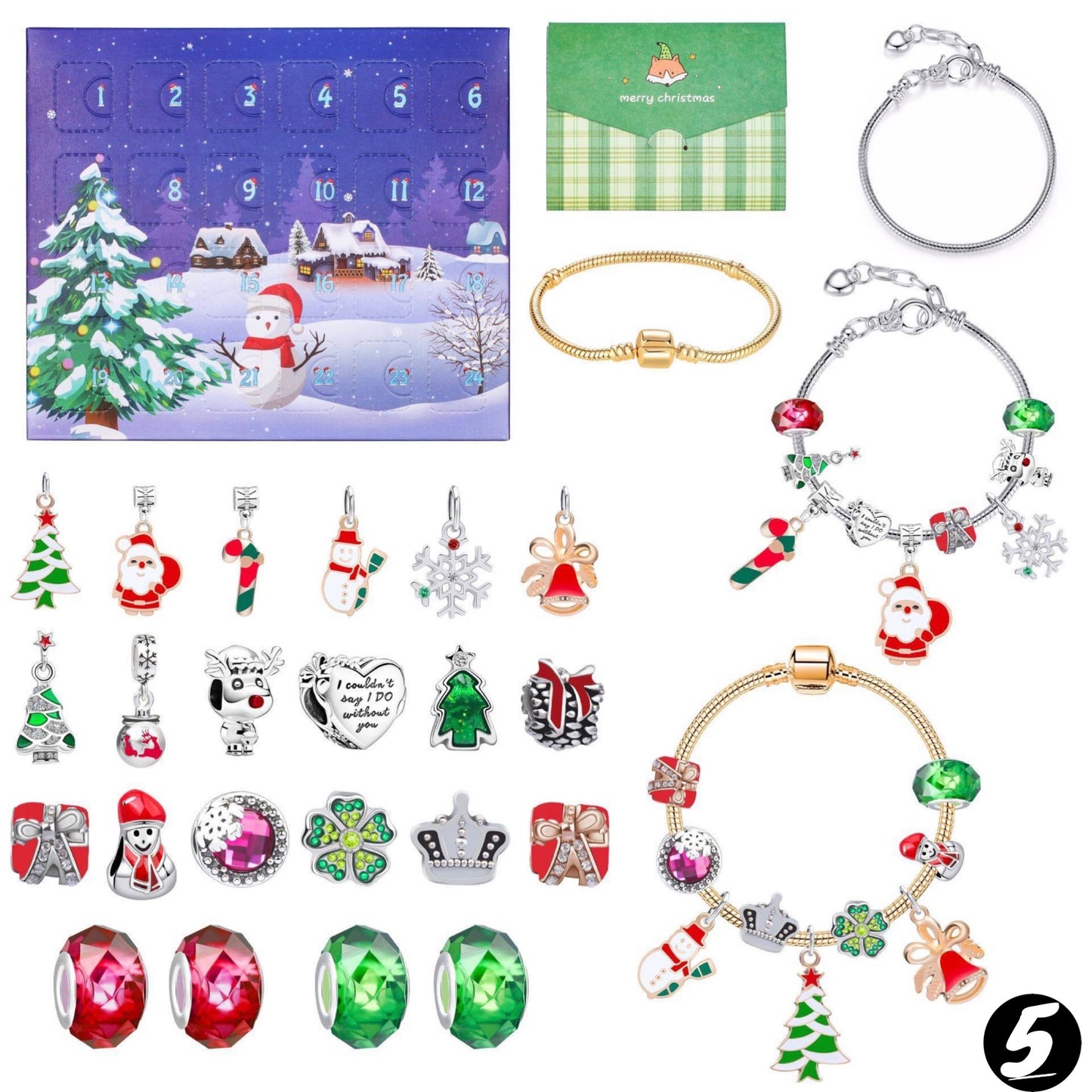 Holiday Advent Bracelet Set