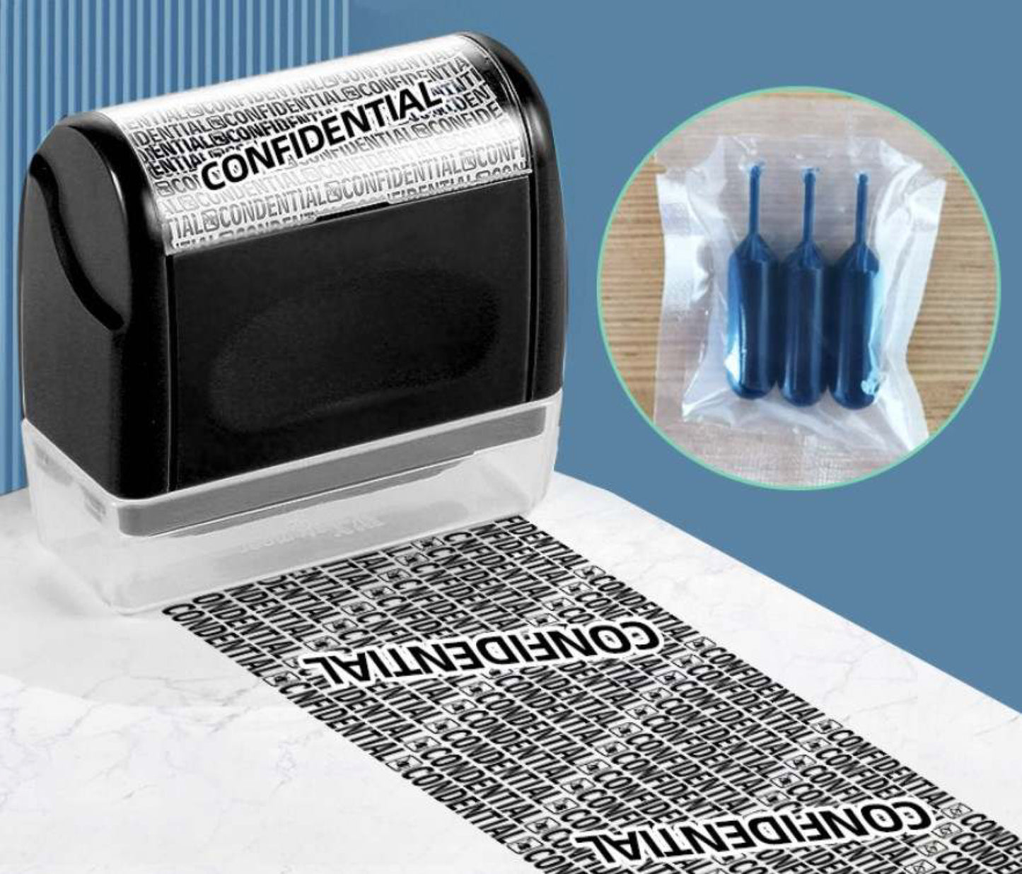 Identity Theft Roller Stamp