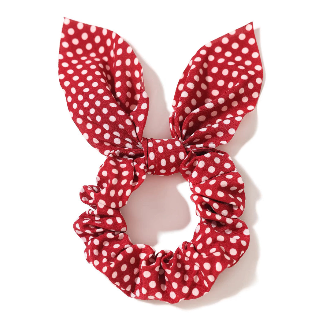 Polka Trio Hair Scrunchie Set