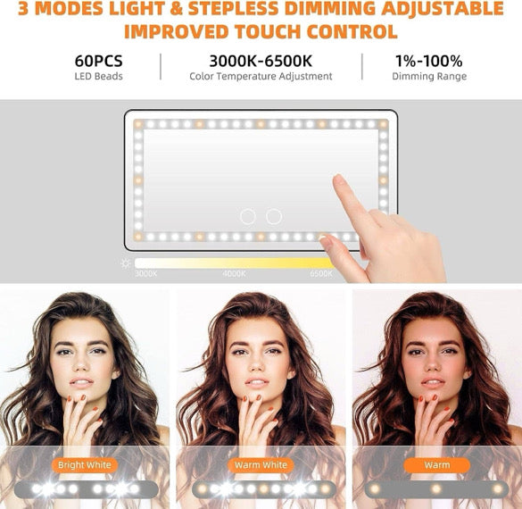 LED Vanity Visor Mirror