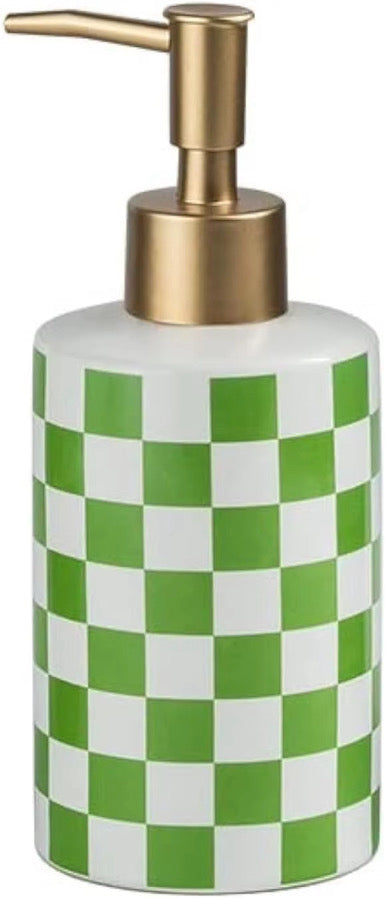Check Yo’ Suds Checkered Soap Dispenser
