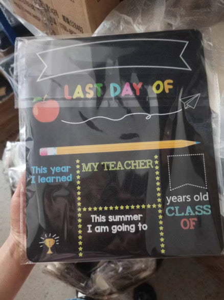 First Day Last Day of School Chalk Boards