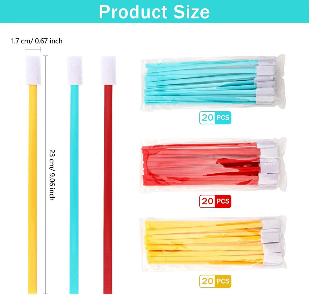 20 Piece Disposable Crevice Brush Set