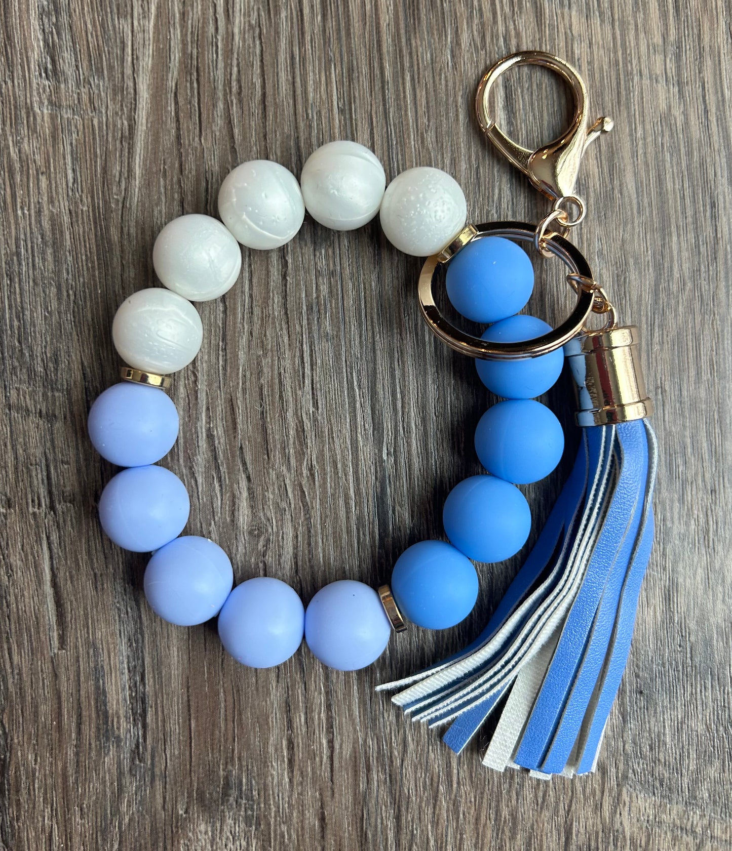 Spectacular Silicone Bead Bracelet Keychains