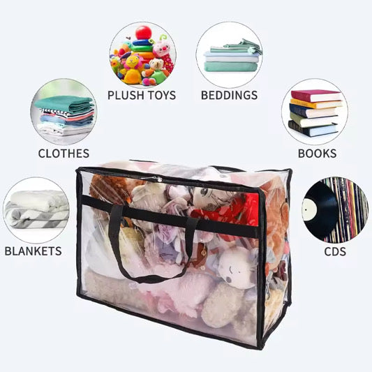 4 Piece Clear Storage Bag Sets