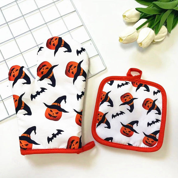 Halloween Mit and Hot pad set