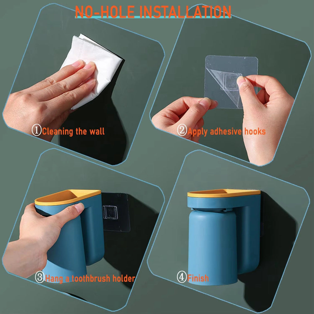 Wall Mounted ToothBrush Holder