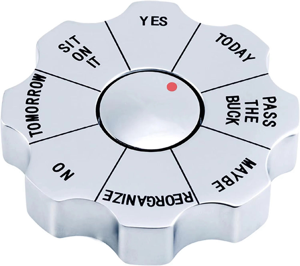 Rotating Decision Maker Paper Weight
