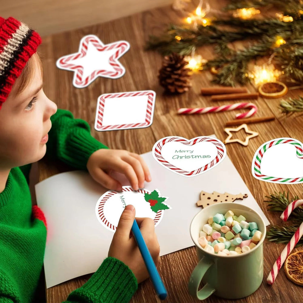 12 Piece Christmas Themed Sticky Notepad Set